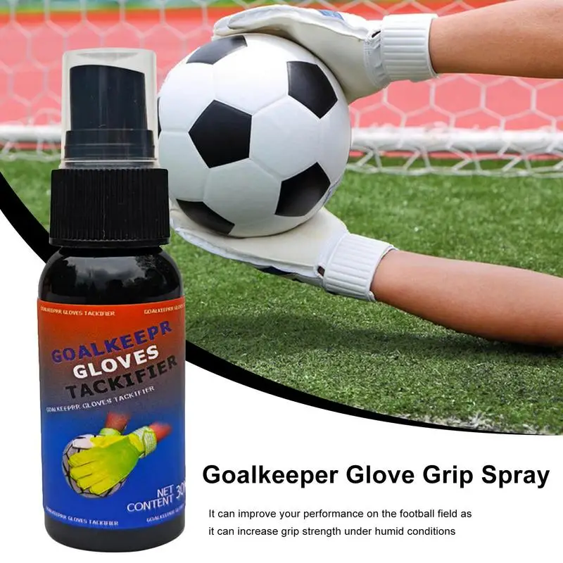 Spray para guantes de portero de 30ml, Spray para agarre de fútbol para guantes de portero, pegamento para guantes de repuesto de béisbol adhesivo mejorado antideslizante