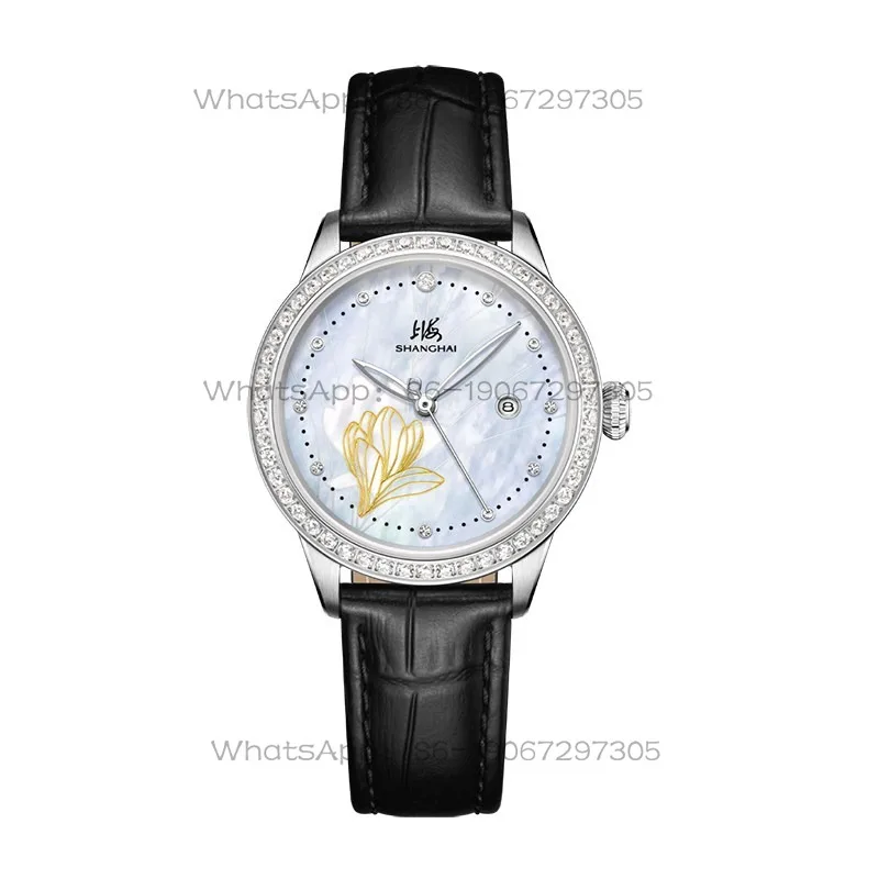 Time Island Watch 1 Store Shanghai Magnolia  Diamond Fritillary Plate Fashion Automatic Mechanical  Women's Watch