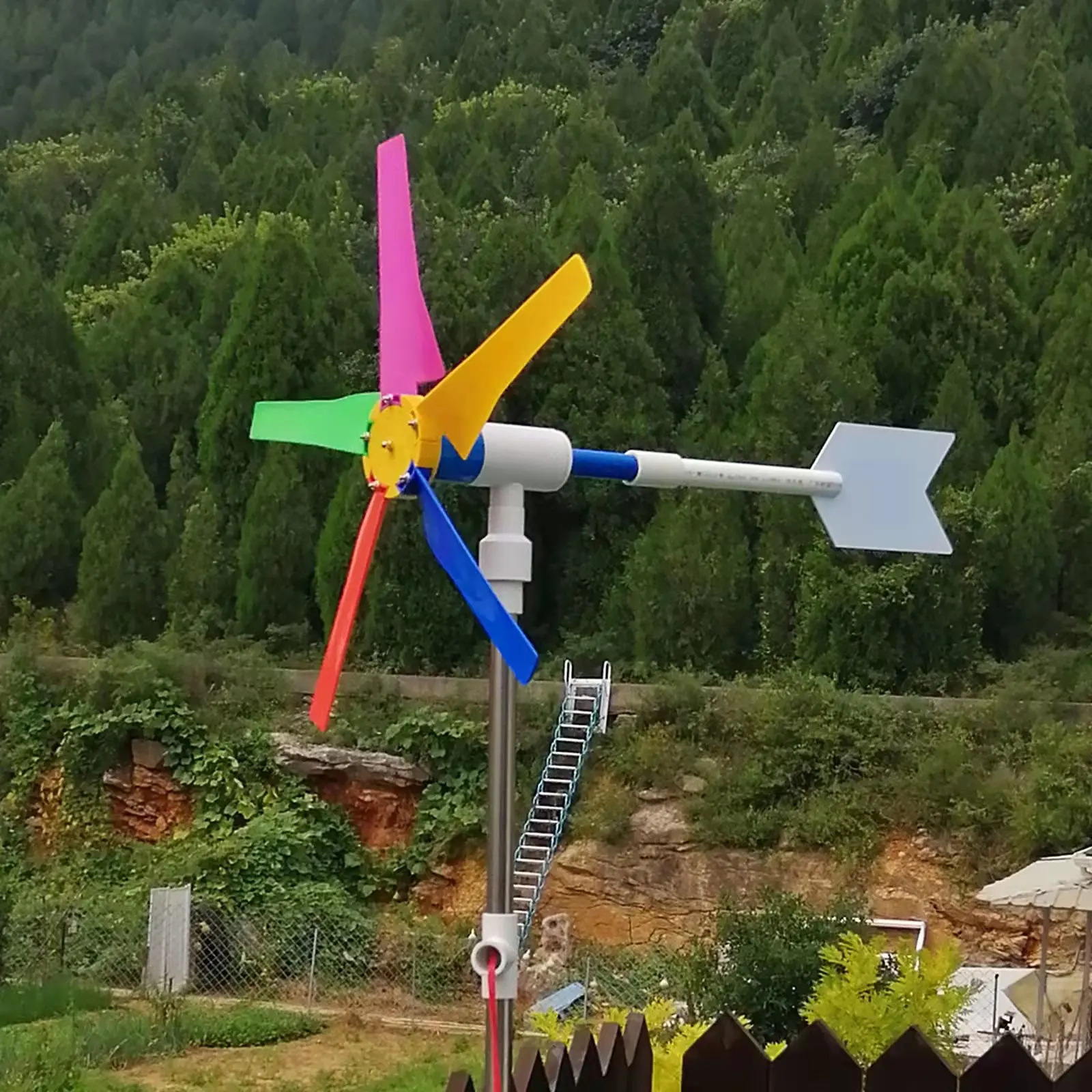 

Wind power windmill garden outdoor decoration rotating courtyard villa creative landscaping ornaments DIY waterproof