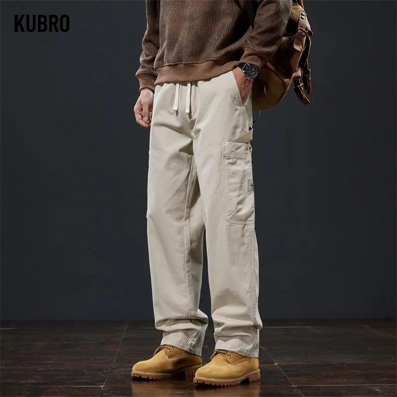 

Man Overalls Trendy Comfortable Cargo Pants Solid Color Multi Pockets Men Fitness Pants for Mountain Climbingn Cargo Pants
