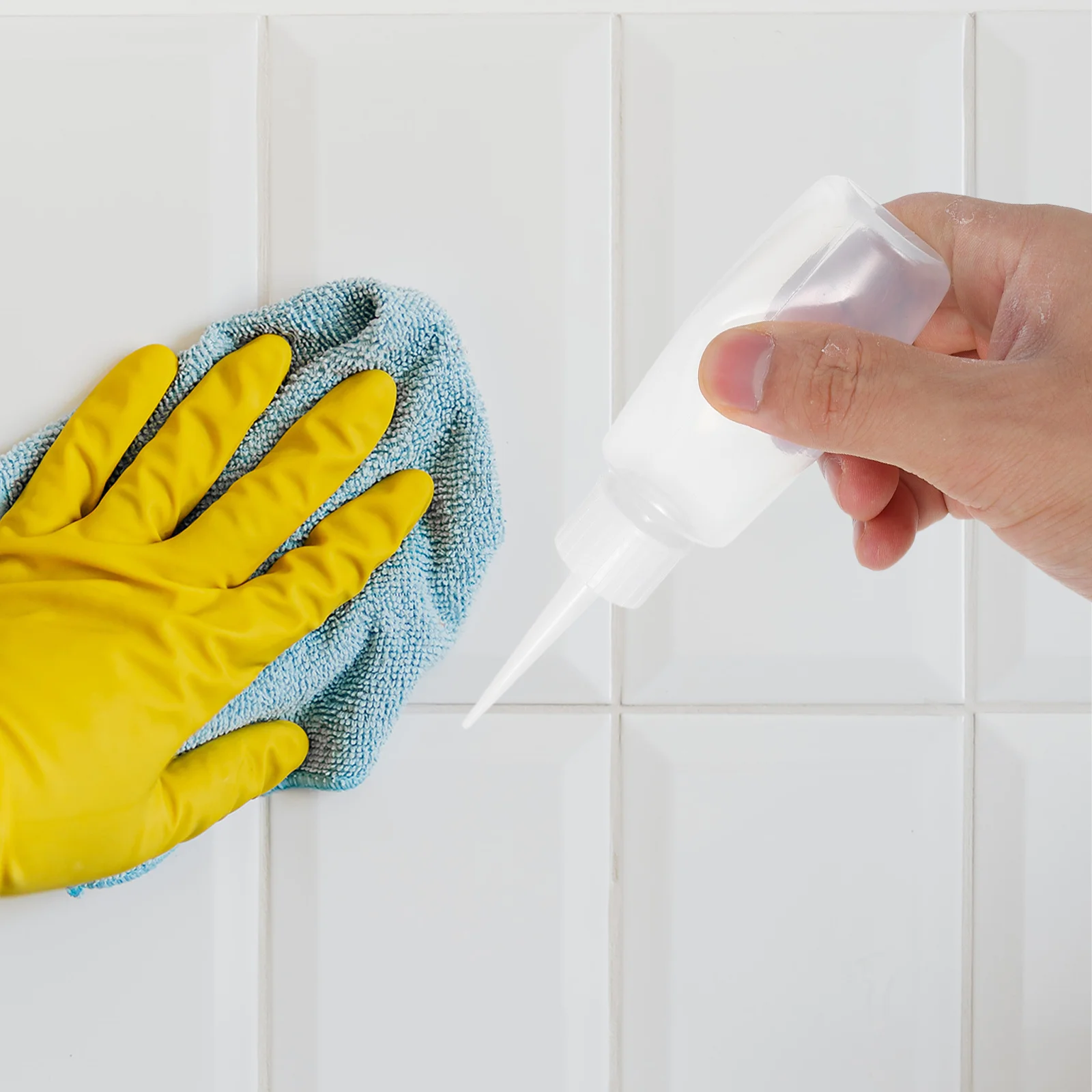 Bouteilles à presser de 50Ml, 6 pièces, bouteille en plastique rechargeable à bouche pointue pour la distribution d'huile de couture de beauté, adhésif polyvalent