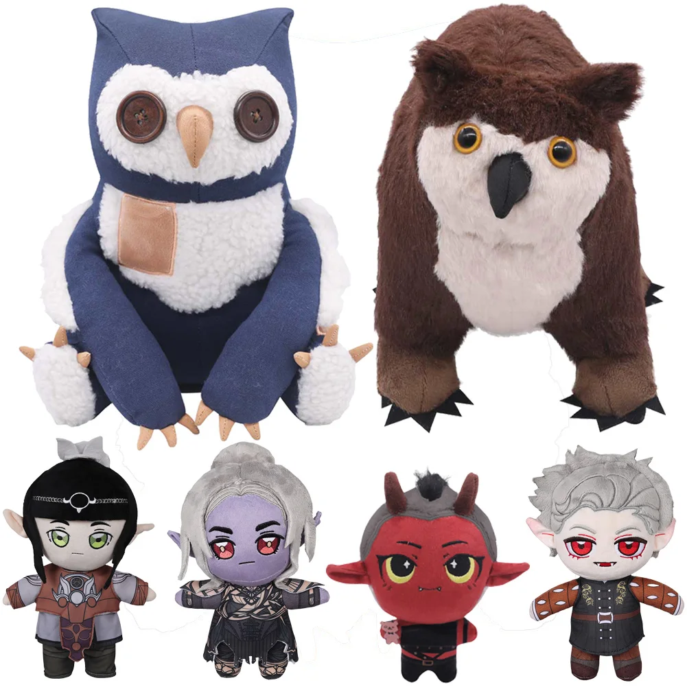 Fancy Cute BG3 Karlach Bear Plush Plushies Astarion For Men Women Game Balder Gate Cosplay Figurine Props Mascot Xmas Gifts