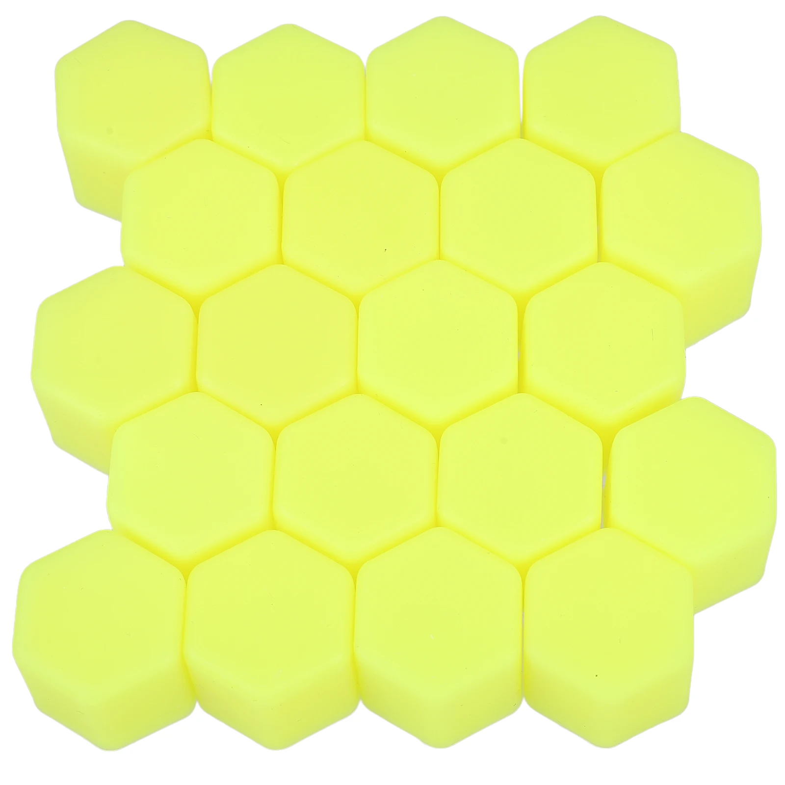 

20pcs Night Tire Bolt Caps Tire Bolt Caps 17mm Yellow Car Wheel Nut Covers Silicone Protective Decorative Hub Lug Nuts