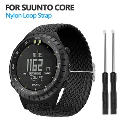 Nylon Loop Strap For Suunto Core Smart Watch Bracelet Watchband For Suunto Core Weave Braided Elastic Strap Accessories Correa