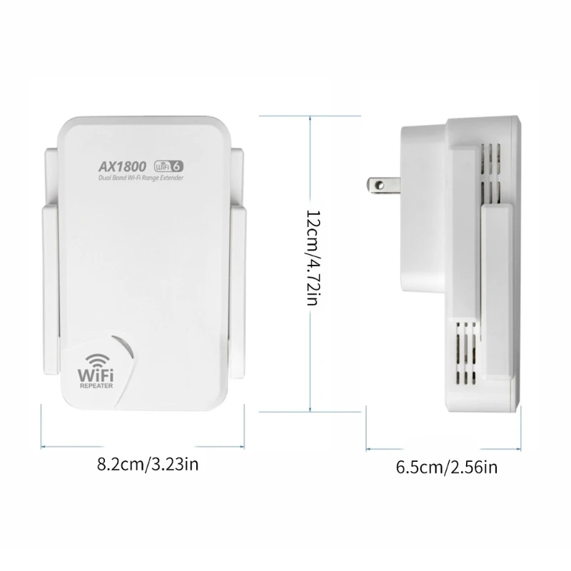 Dropship Wireless Wifi Extender Ripetitore Wifi 2.4GHz/5GHz Wifi 6 Extender 1800Mbps Amplificatore Internet per Home Office