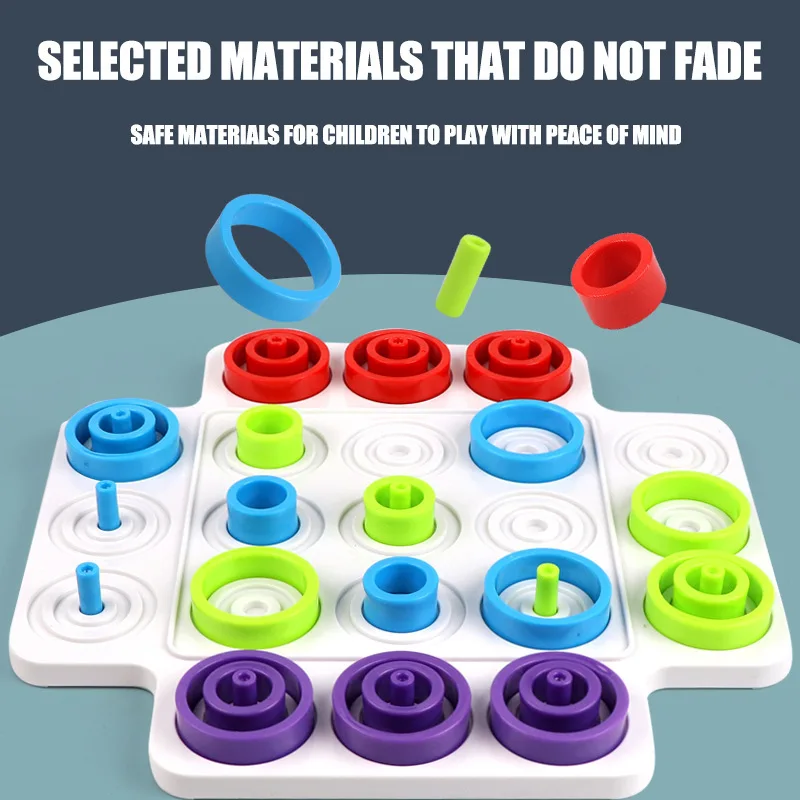 Kid Strategy Game Toy Ferrule Parent-Child Interaction Leisure Board Game Logical Thinking Training Puzzle Game Toy For Children