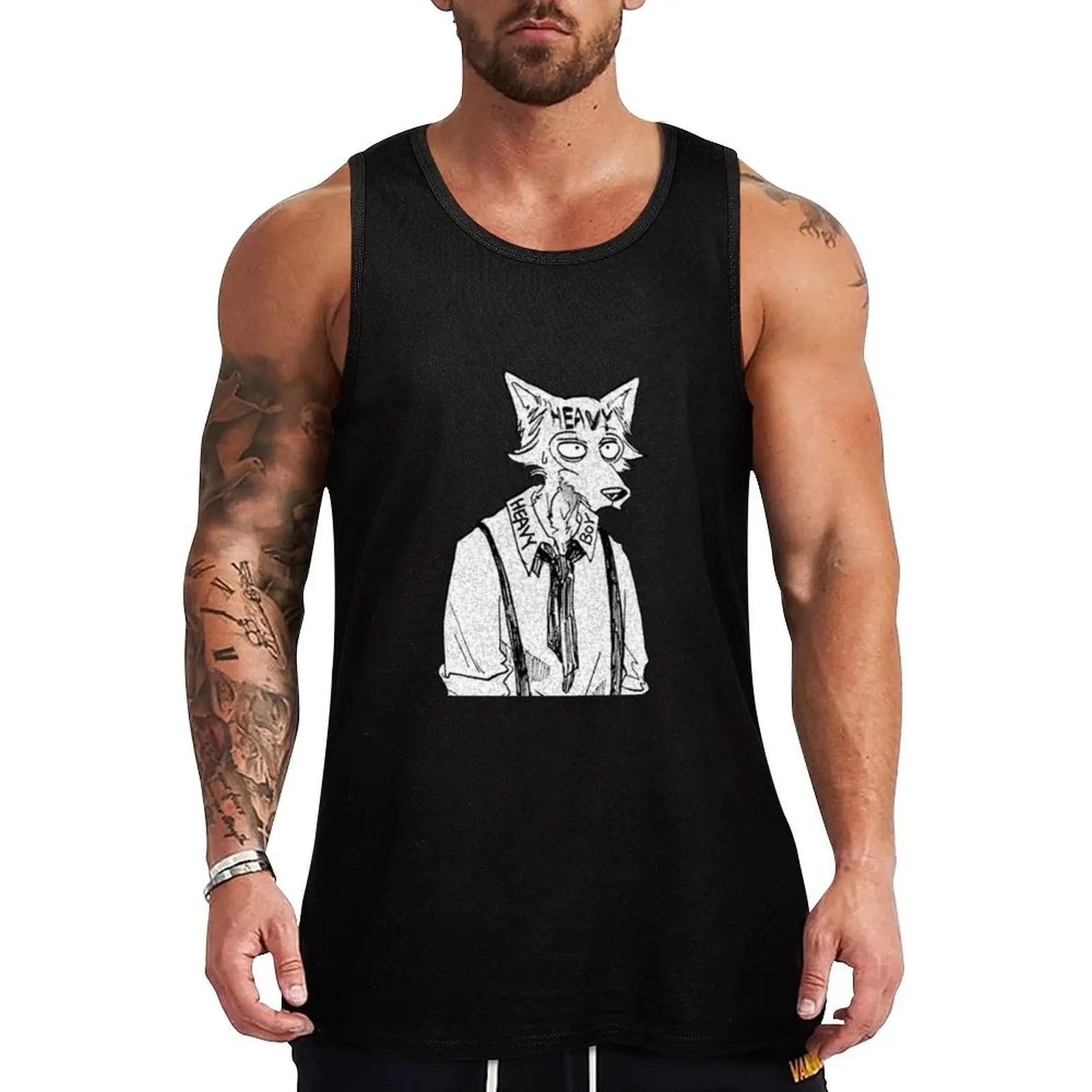 

Legoshi Heavy Boy Tank Top Men's cotton t-shirt Men's sports t-shirt T-shirt men