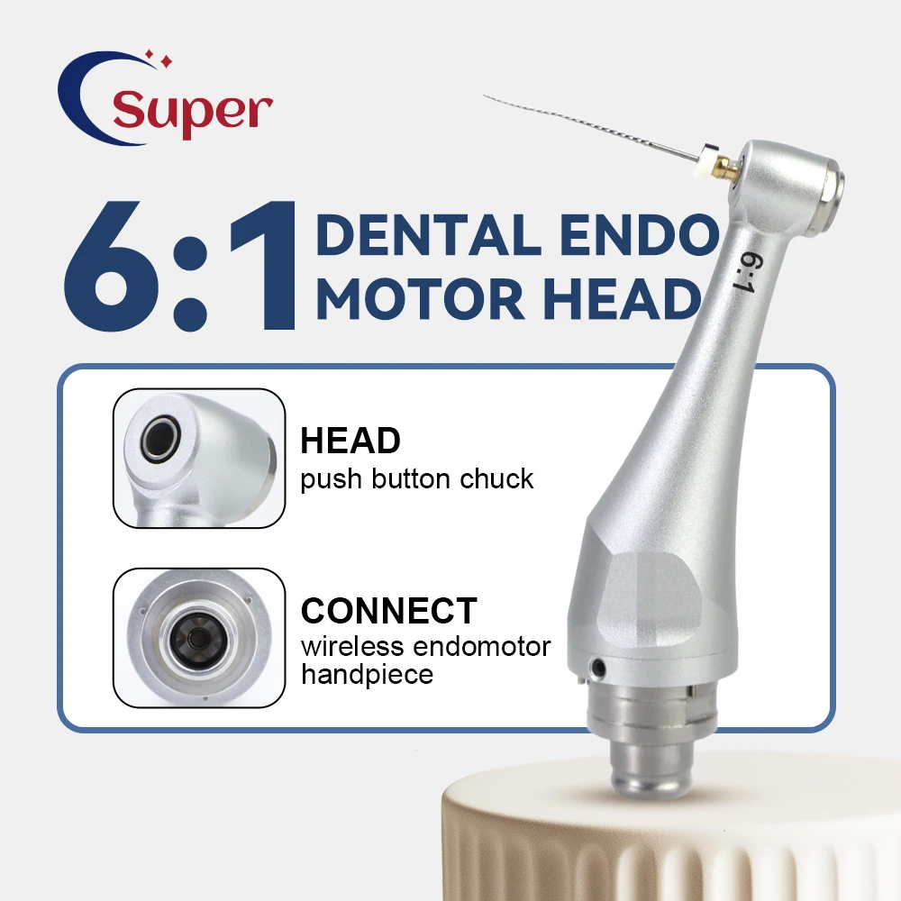 6:1 Super Mini Winkelstück Kopf für Endo Motor Dental Reciprocating Endomotor Kopf Endodontie