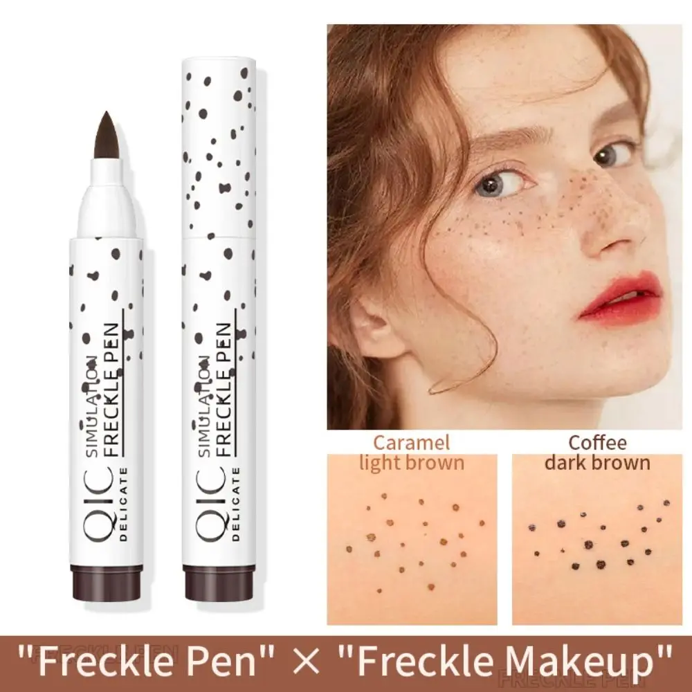 Beauty Lifelike Faux Freckle Pen Makeup Tattoo Natural Simulation Face Spot Pen Wodoodporne przenośne narzędzie do makijażu piegów Twarz