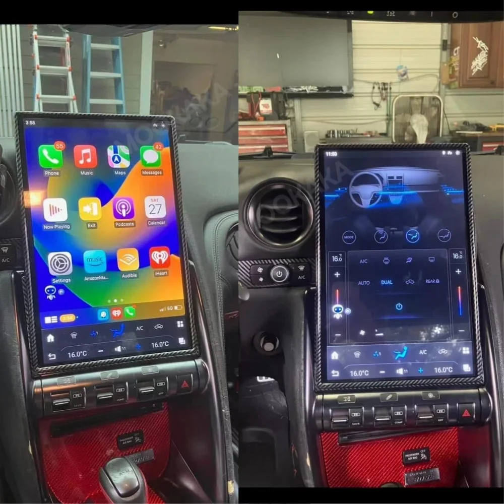 14.4 Inch For Nissan GT-R 2011-2016 Car Radio In-dash Player Touchscreen Multimedia GPS Navigation In-car Entertainment