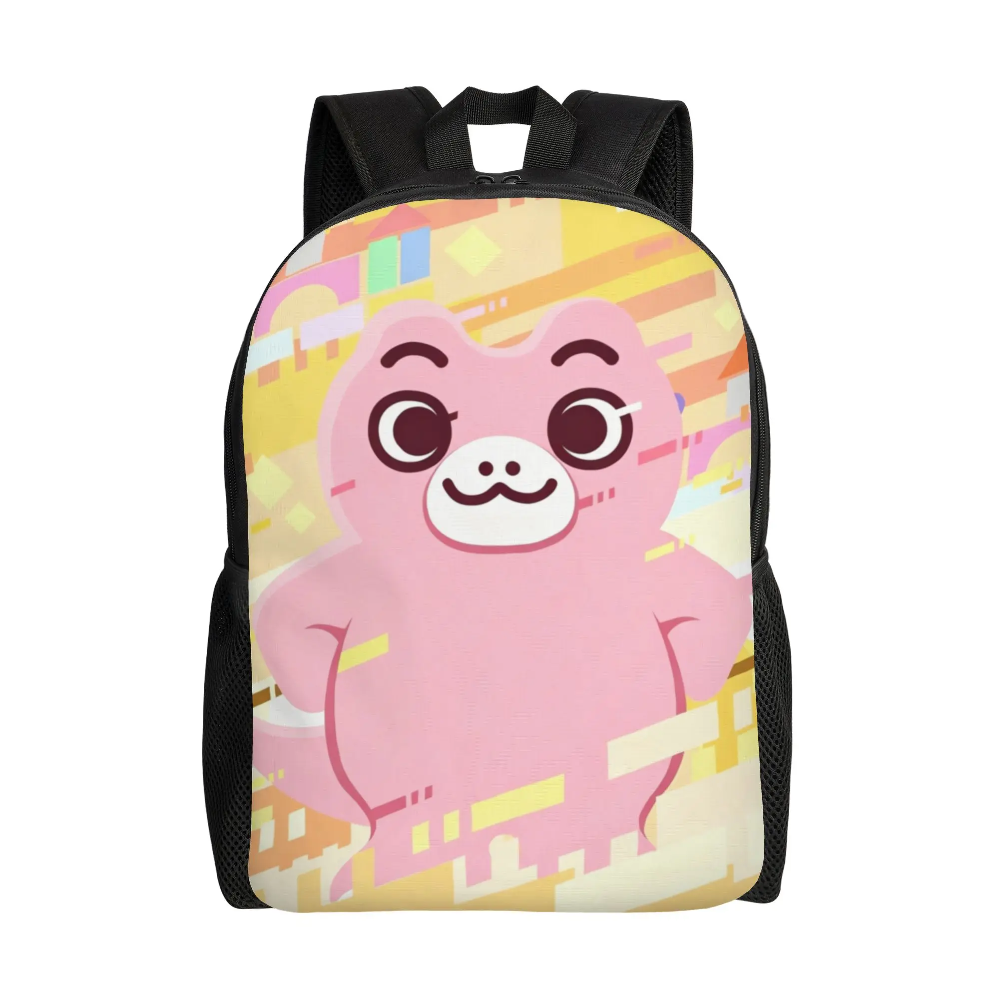 Chibi Monster Raids Again Backpack for Men Women Cool High School Work Daypack Cute Laptop Computer Canvas Bags Outdoor
