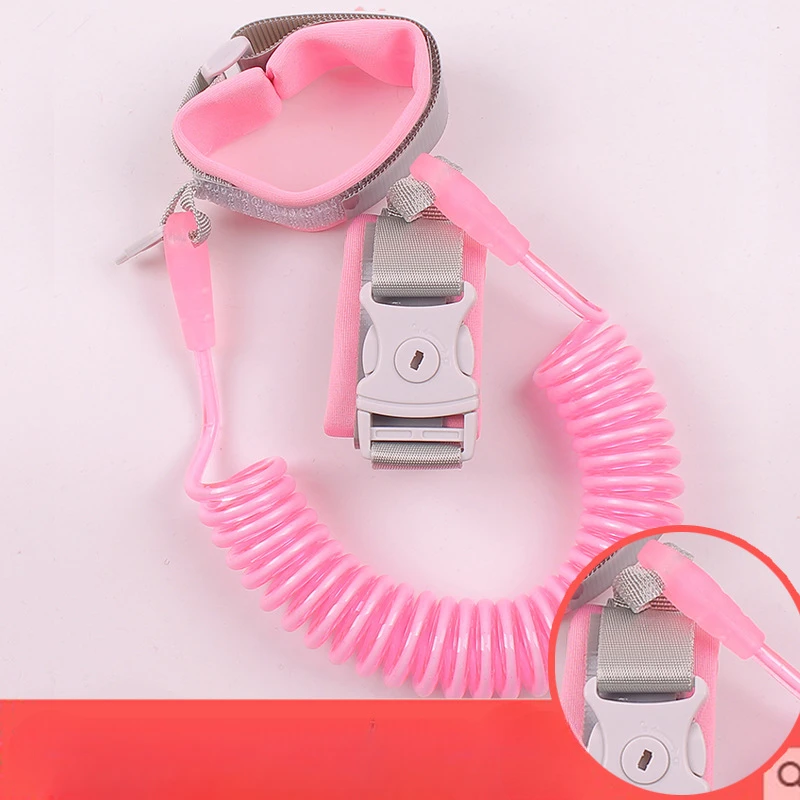 Child Baby Safety Belt Out Bracelet Cotton Cushion Wrist Comfort Strap Safety Lock More Assured To Prevent Loss of Traction Rope