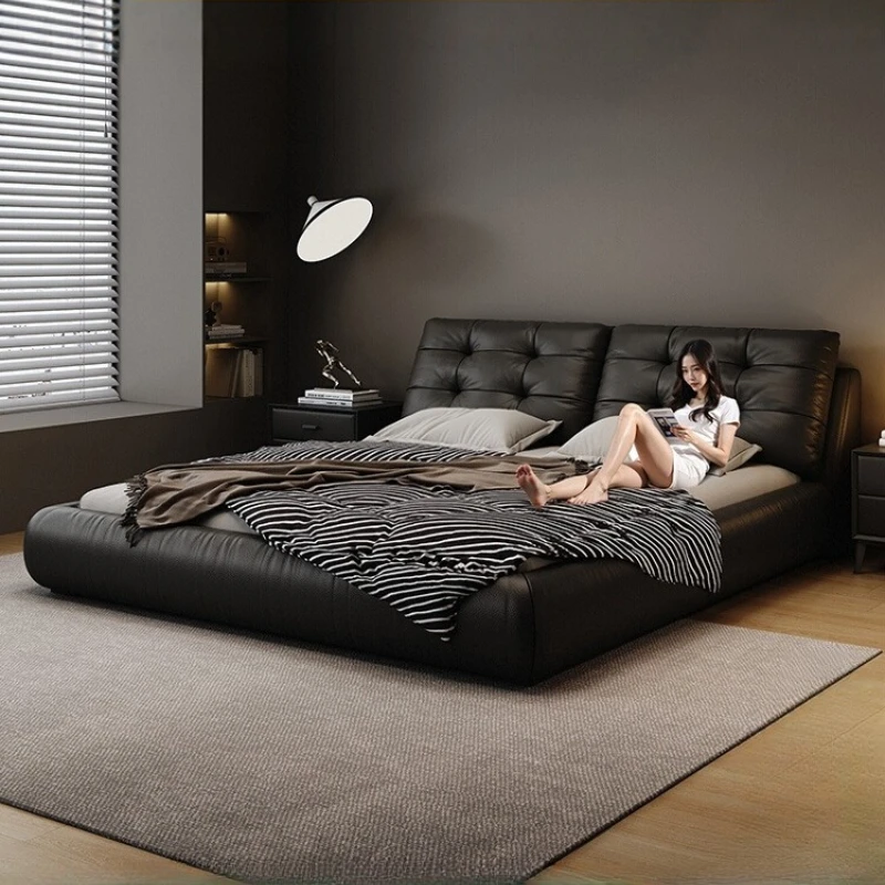 

Modern Frame Massage Bed Floor Design Leather Sleeping Space Saving Headboards Massage Bed Platform Safe Cama Home Furniture