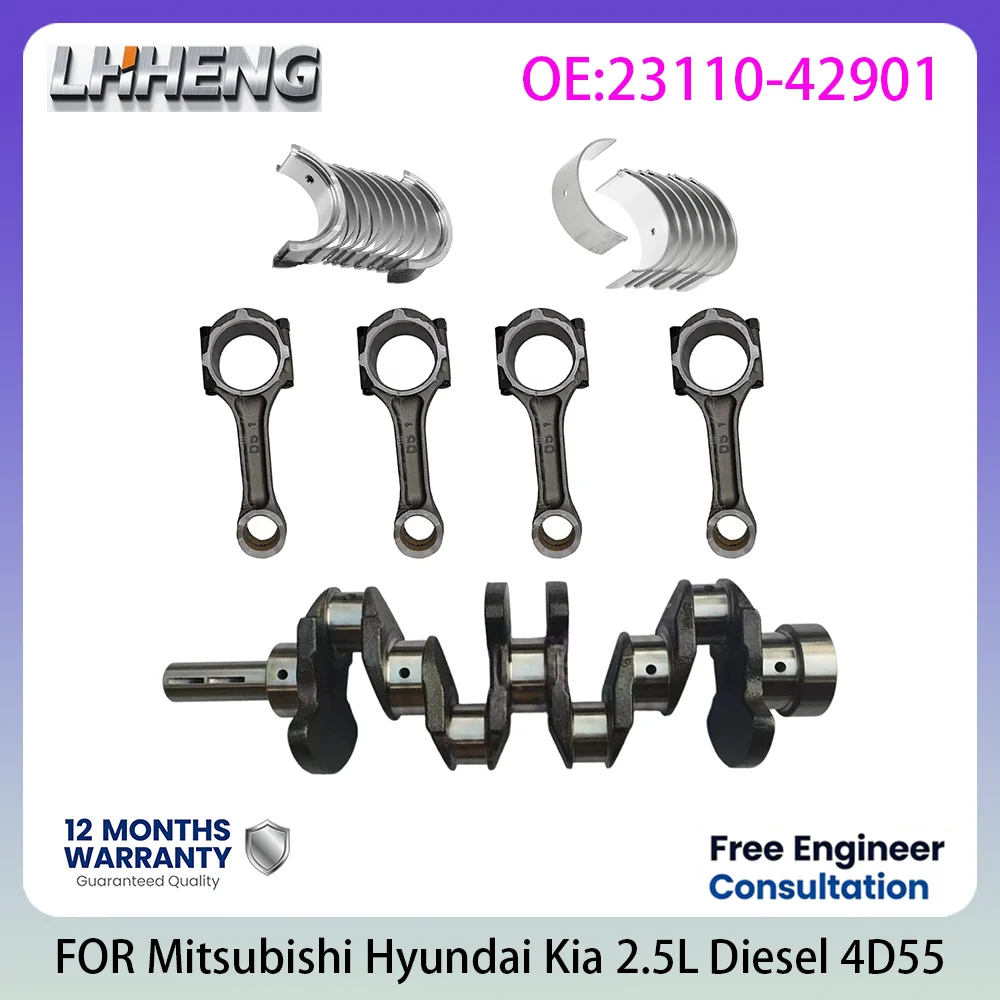 Engine Rebuilding Kits For Mitsubishi Pajero L200 Delica Light Trucks Hyundai H100 Kia 2.5L 2.5 L T L4 4D55 4D56 Diesel 85-05