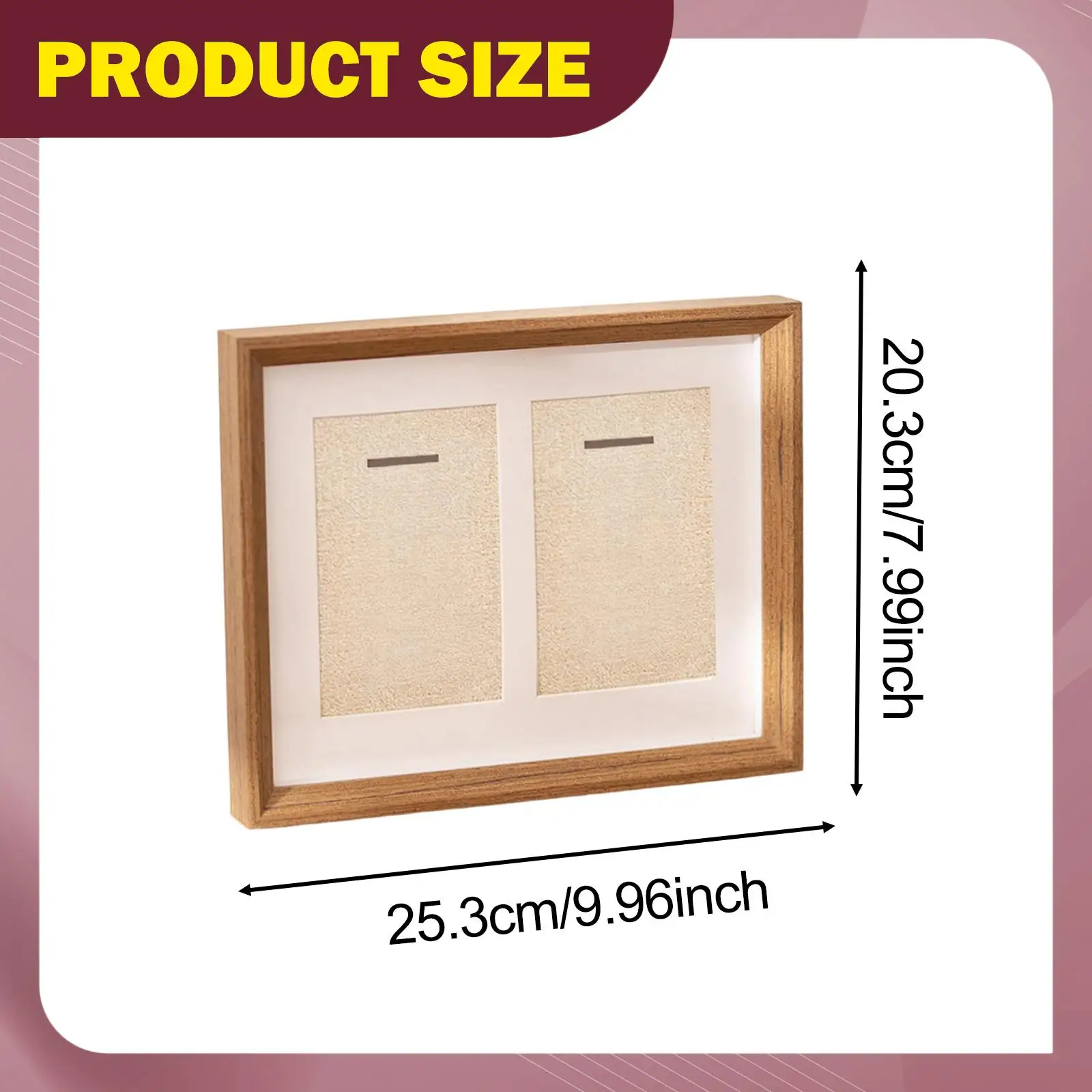 Dual Medal Display Case Versatile Gifts Collectible Box Wooden Medal Display Frame for Insignia Award Football Runners Patches