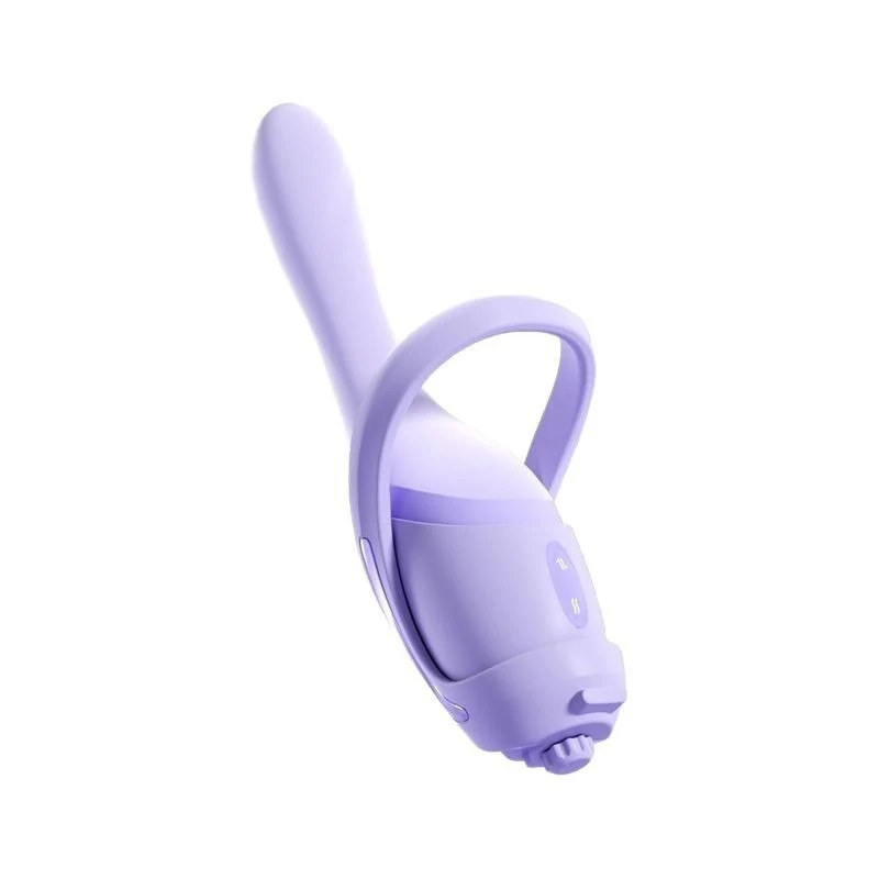 Multifunctional portable telescopic vibrator hands-with heating function, female masturbator with base, adult toy