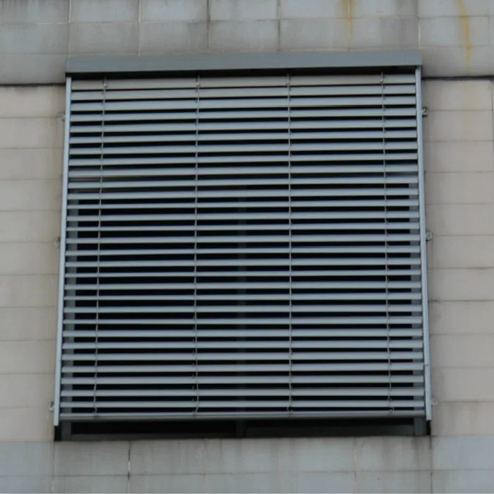 Custom High Quality Outside 80MM Motorized Aluminum Outdoor Roller Blind with Window Blinds