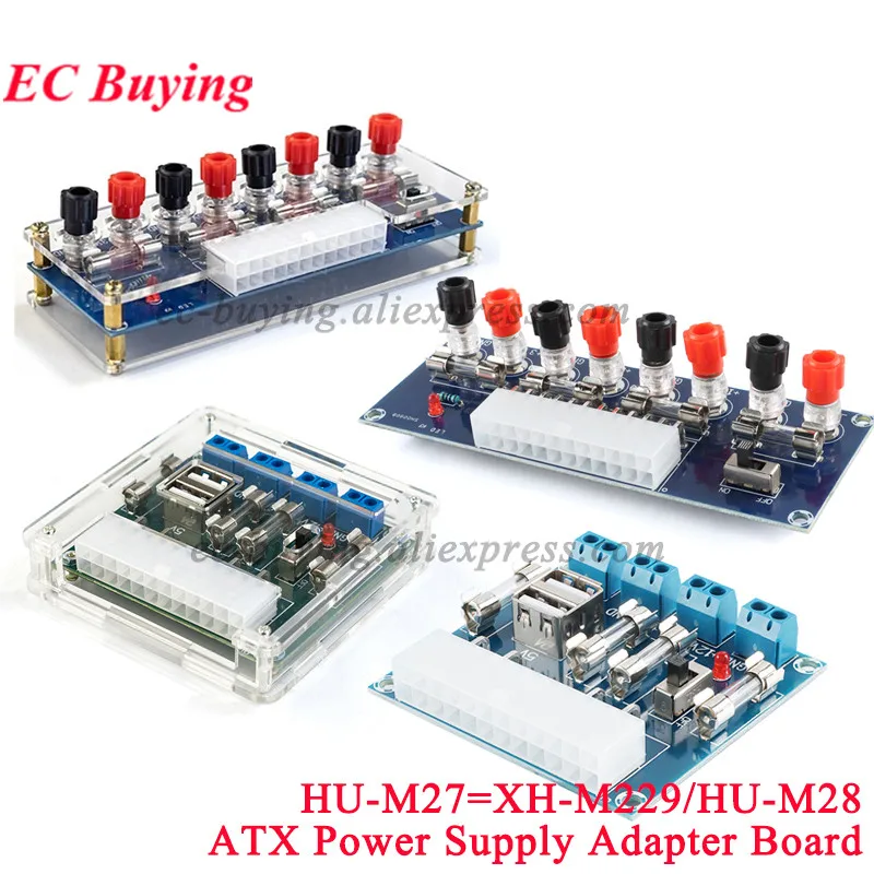 HU-M28 HU-M28W Desktop PC Power Computer ATX Transfer Board Power Adapter Test Module Power Supply Circuit Outlet Module