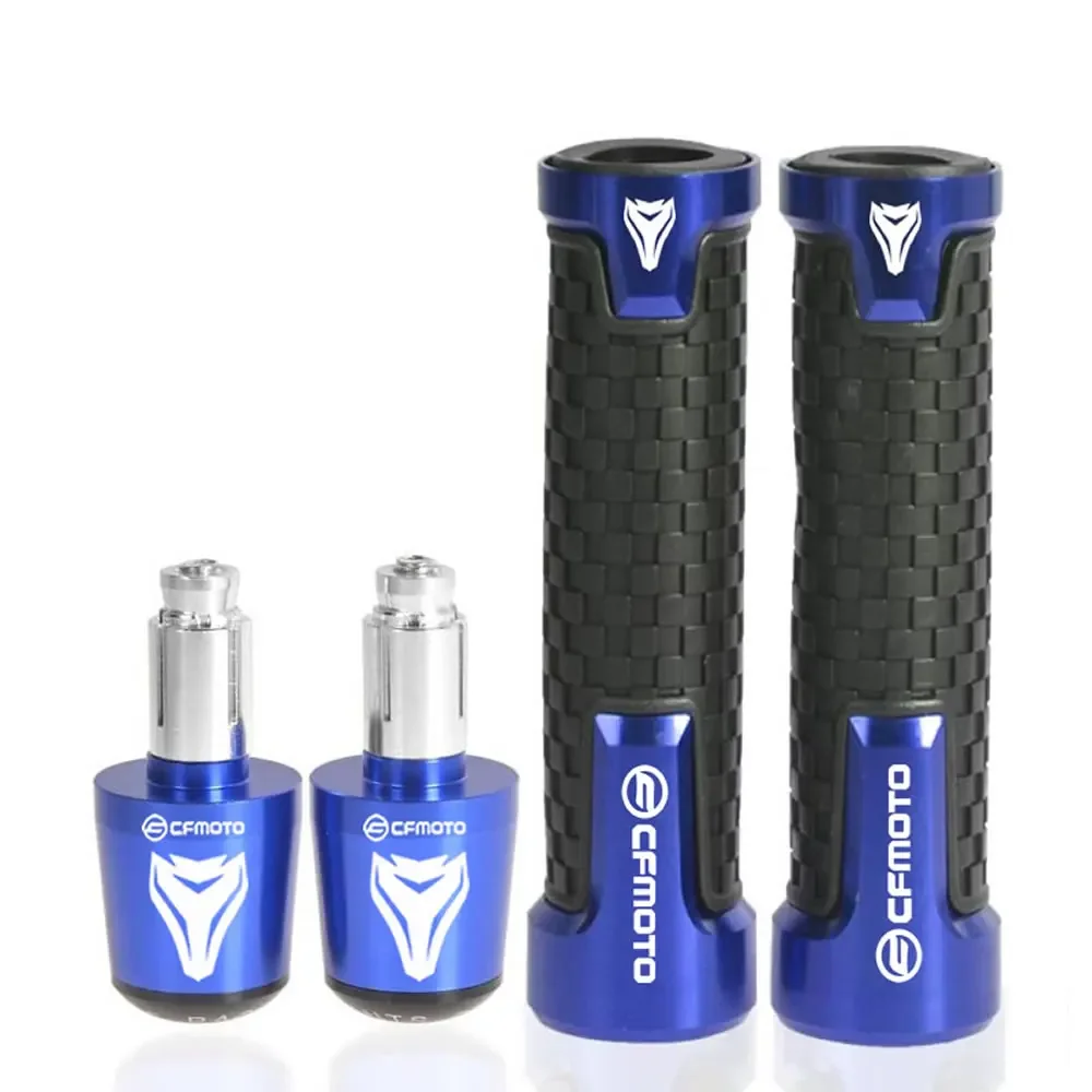 Universele Stuureindkappen Rood - Anti-Vibratie Handgrepen 22mm Voor Motorfiets, Aluminium Paar
