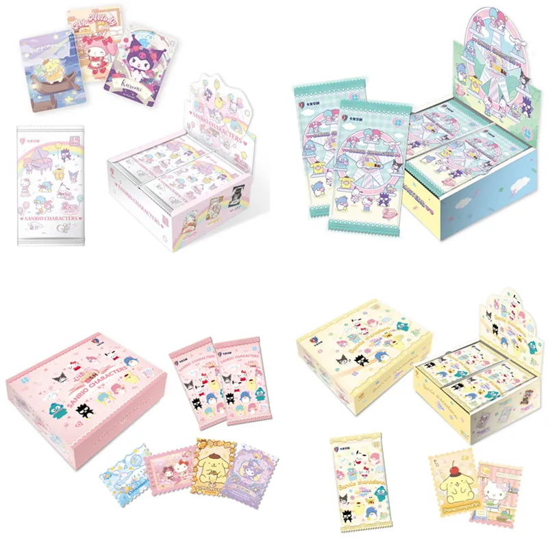 

KABAO оригинальная коробка для карт Sanrio Hello Kitty Kuromi My Melody слепая коробка Коллекционная игрушка-карточка для детского рождественского подарка