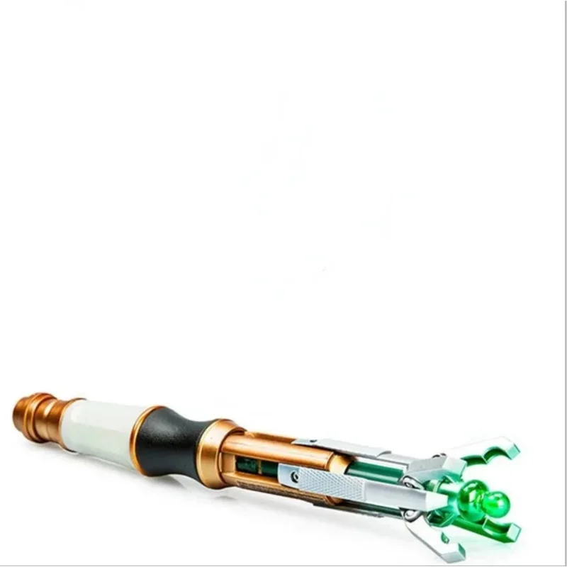 2025 New Hot TV Show Dr.WHO Cosplay Props 12th Sonic Screwdriver with LED Light Sound Magic Wand Stick Funny Toy for Kids Ch abc