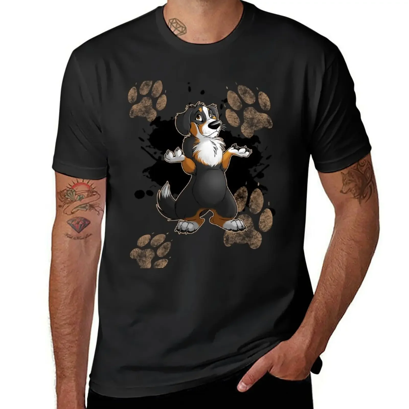 Muddy Paws T-Shirt cotton graphic tees animal prinfor boys vintage t shirts mens workout shirts