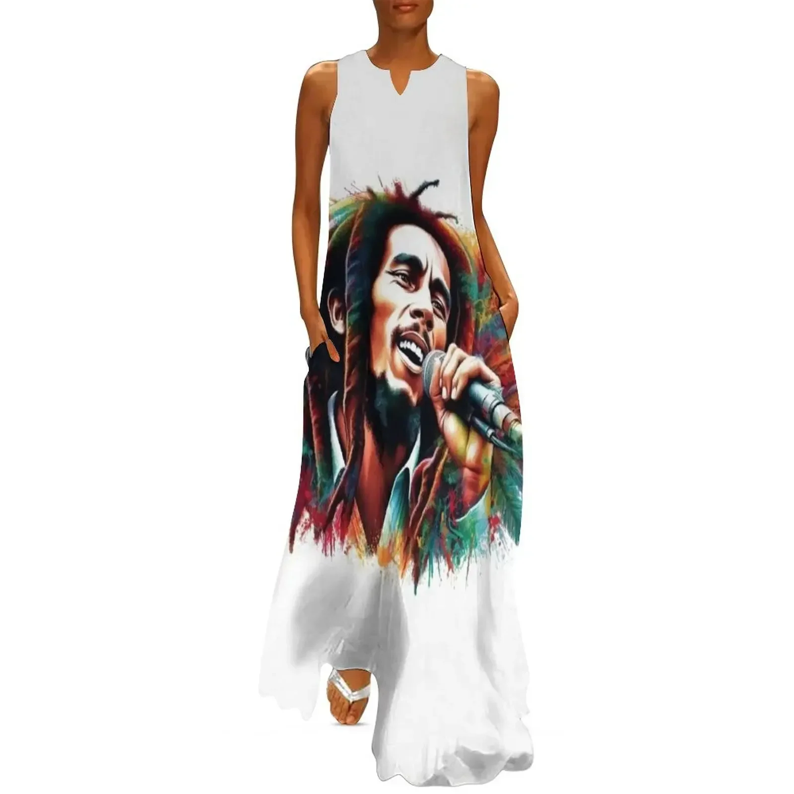 

BOB MARLEY ONE LOVE Long Dress Woman fashion dress Dress