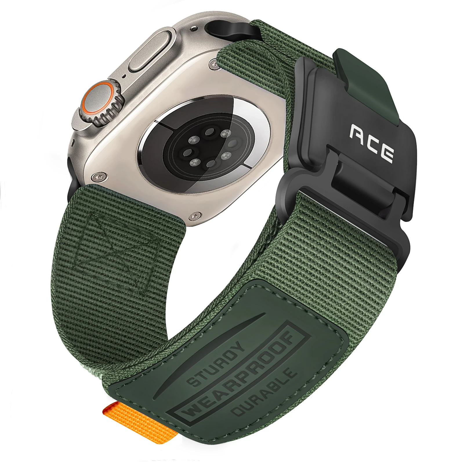 Geeignet für Apple Watch 11/10/9/8/7/6/5/4/Ultra, langlebiges gewebtes Nylon-Magnetband, iWatch 49/46/42/44/45MM Armband