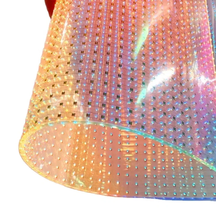 

LED Ultra-thin Qualcomm Transparent Flexible Film Screen 95% Transparency Flexible Film Screen