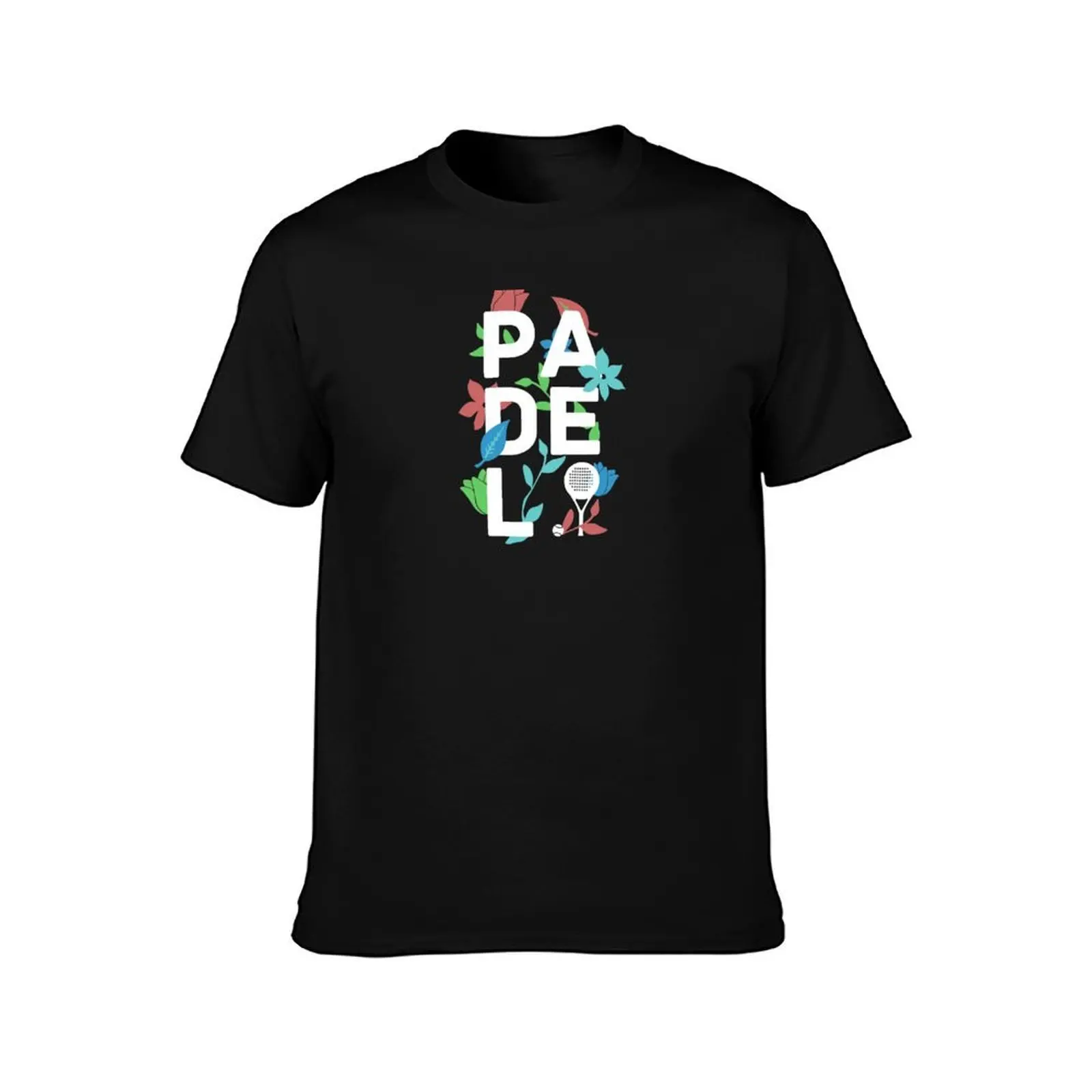 Padel tennis floral minimalism T-Shirt Sweat Resistant Workout Tee Shirt T-Shirt
