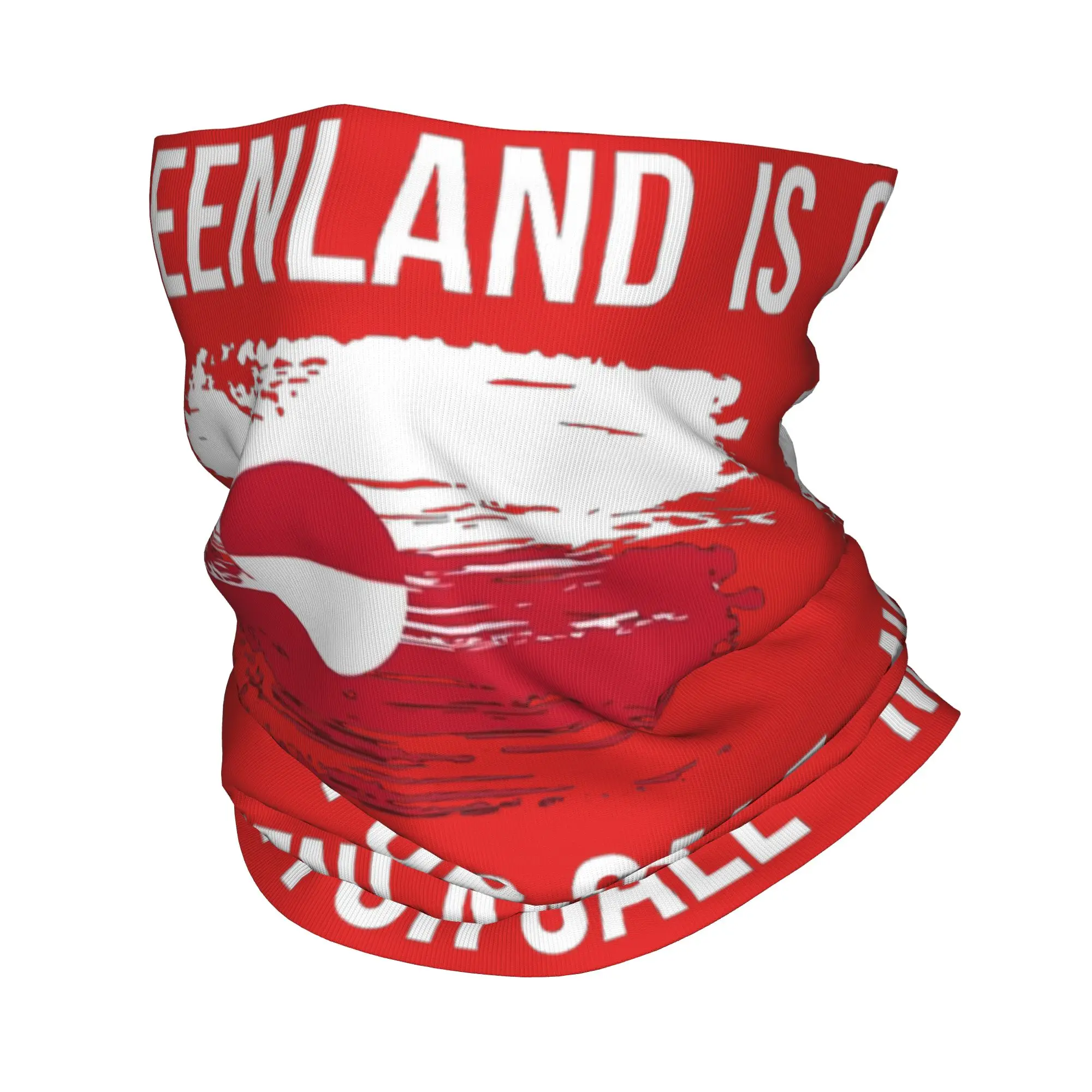 greenland flag greenland is not for sale coat of arms Bandana Neck Gaiter Magic Scarf Warm Headband Sports Unisex Adult
