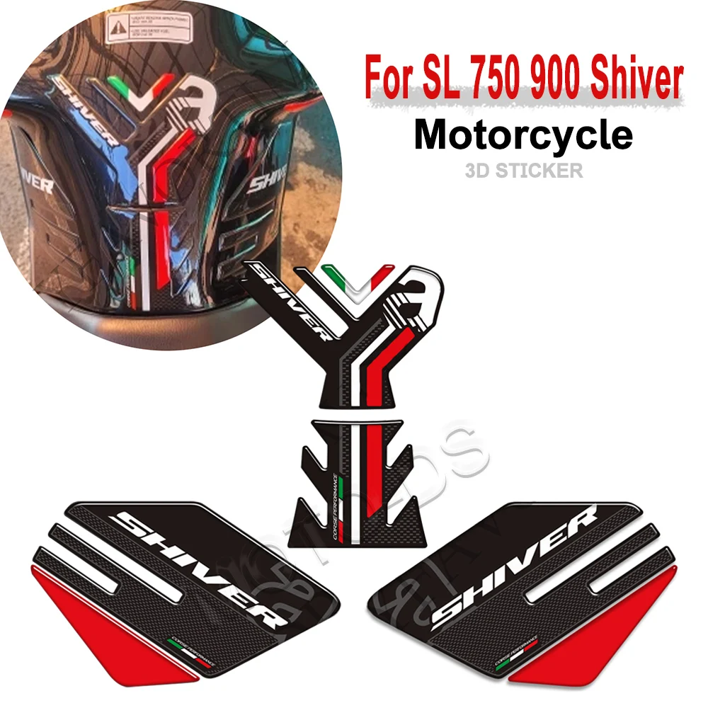 

For Aprilia SL 750 900 Shiver 2018 2019 2020 2021 2022 Motorcycle Fuel Oil Tank Pad Anti-SlipKnee Decals Protector Stickers Kit