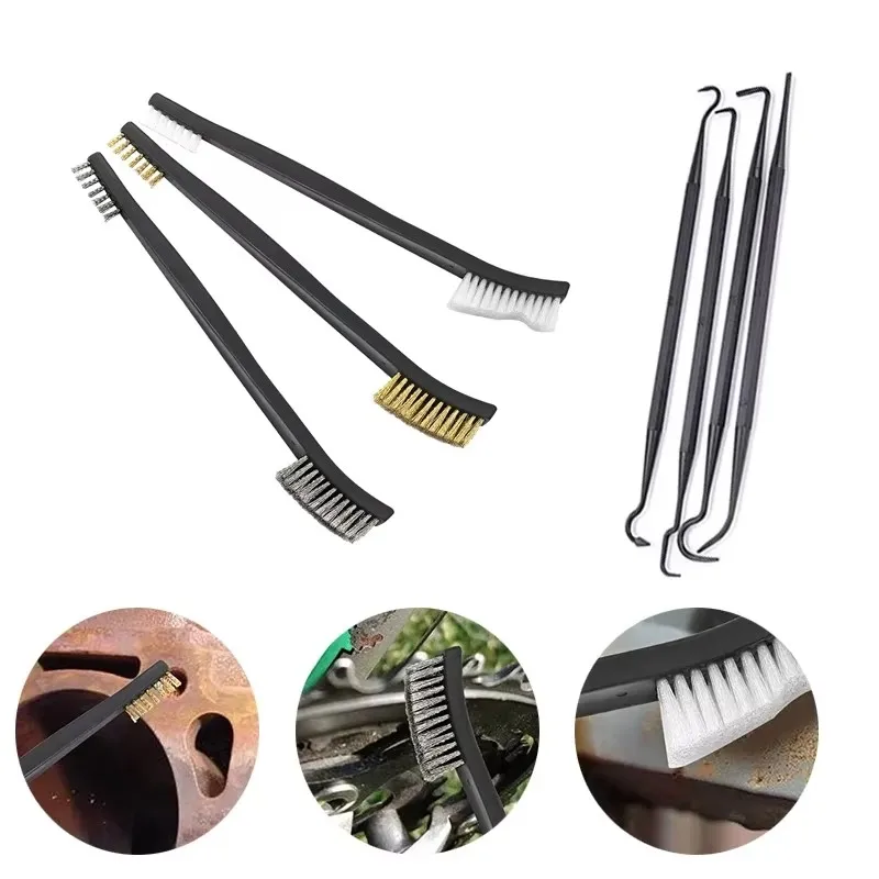Multipurpose Car Detailing Cleaning Tool Nylon Picks Pick Double-headed Hook Car Clean Accessories Auto Detailing Tools