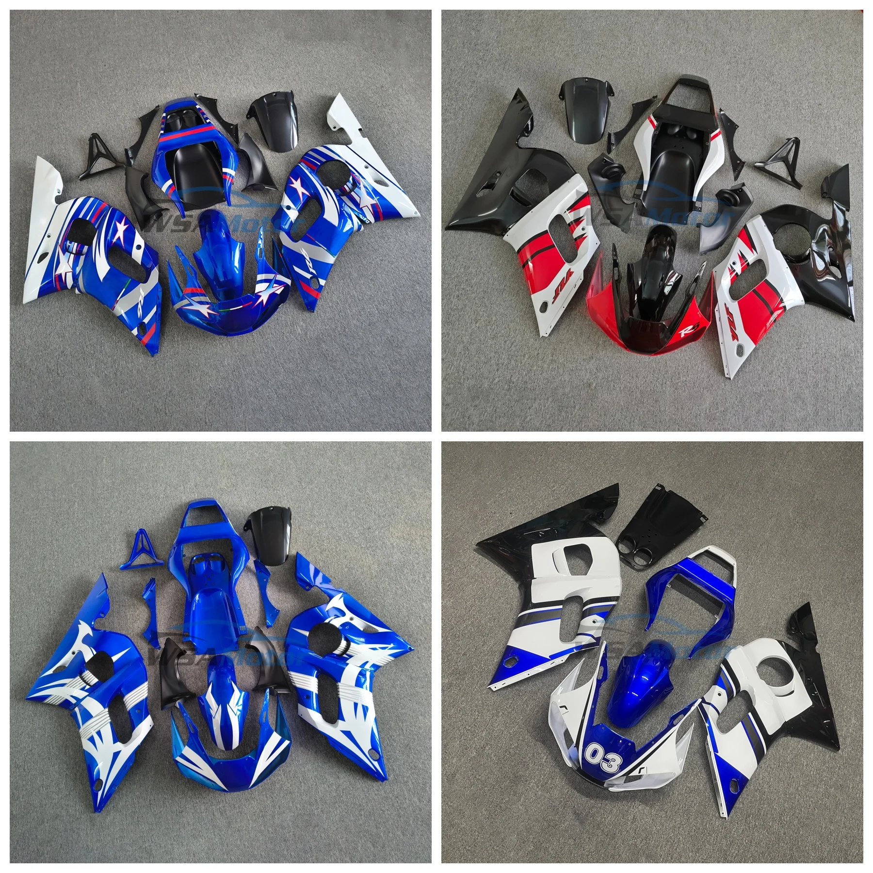

ABS Injection Fairings Kit For Yamaha YZF-R6 1998 1999 2000 2001 2002 Motorcycle Bodywork Replacement Parts
