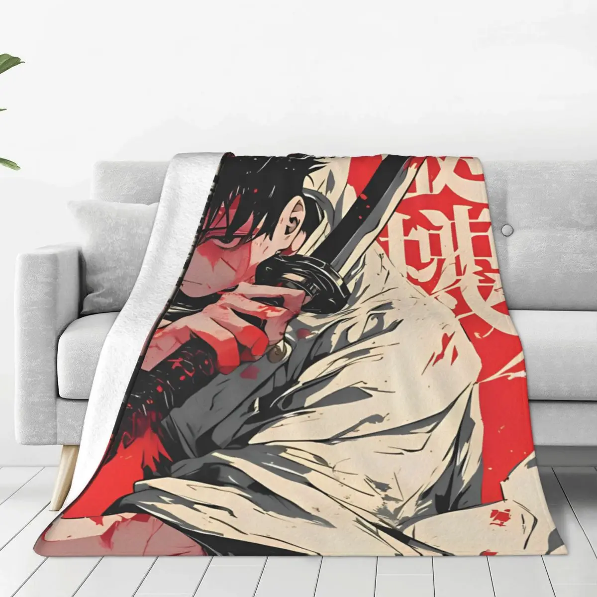 Jujutsu Yuta Okkotsu Kaisen Blankets Fleece Summer Air Conditioning Manga Lightweight Throw Blankets for Sofa Travel Quilt