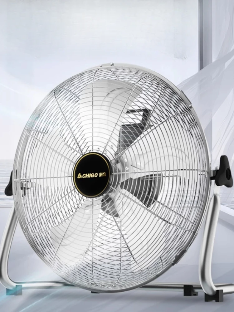 Heavy-Duty Industrial Floor Fan with Metal Body, High-Velocity Blower Construction Sites/Dormitory/Household, Ball Bearing Motor - Image 6