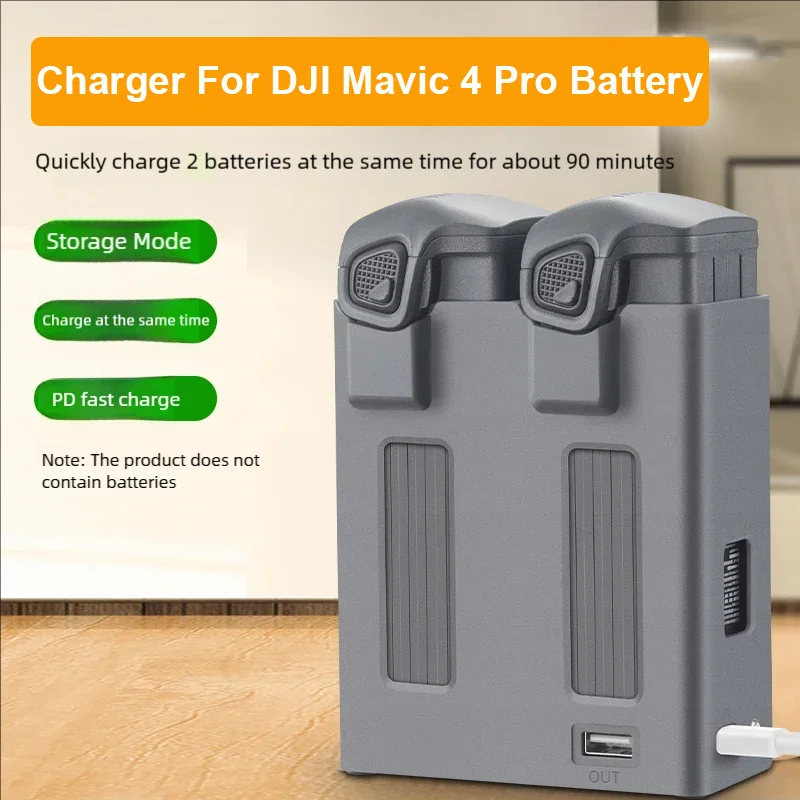 

For DJI Mavic 4 Pro Drone Battery Two Way Charger Butler Manager Portable Fast Charging Hub for Mavic4pro Power Bank Accessories