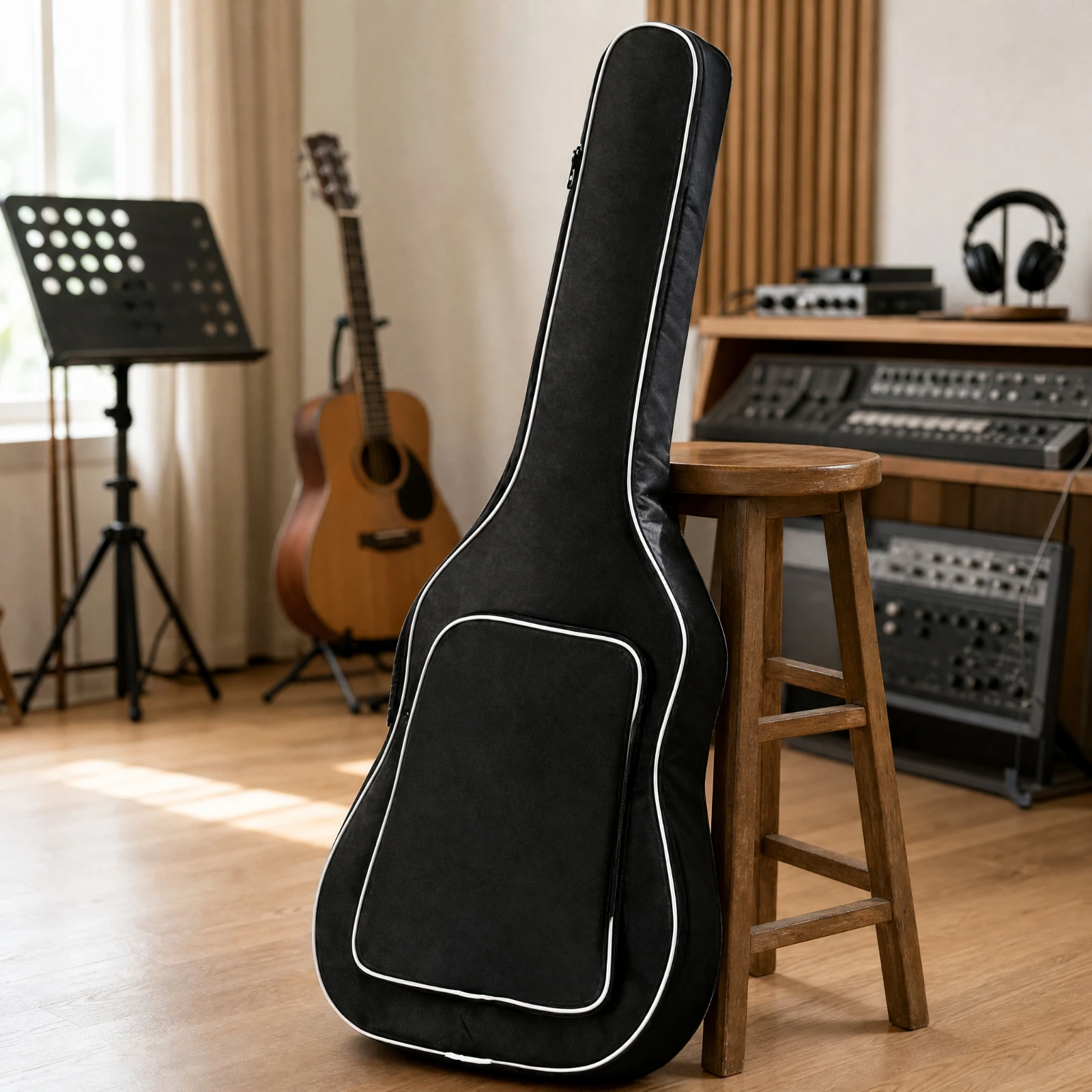 Acoustic Guitar Bag Portable Padded Guitar Gig Bag Lightweight Sturdy for Everyday Transport, Rehearsals
