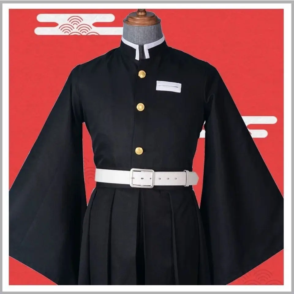 Убийца Демонов Muichiro Tokito, карнавальный костюм, полный комплект, униформа с поясом, кимоно, наряд, японское аниме, сценическое платье, вечерние на Хэллоуин