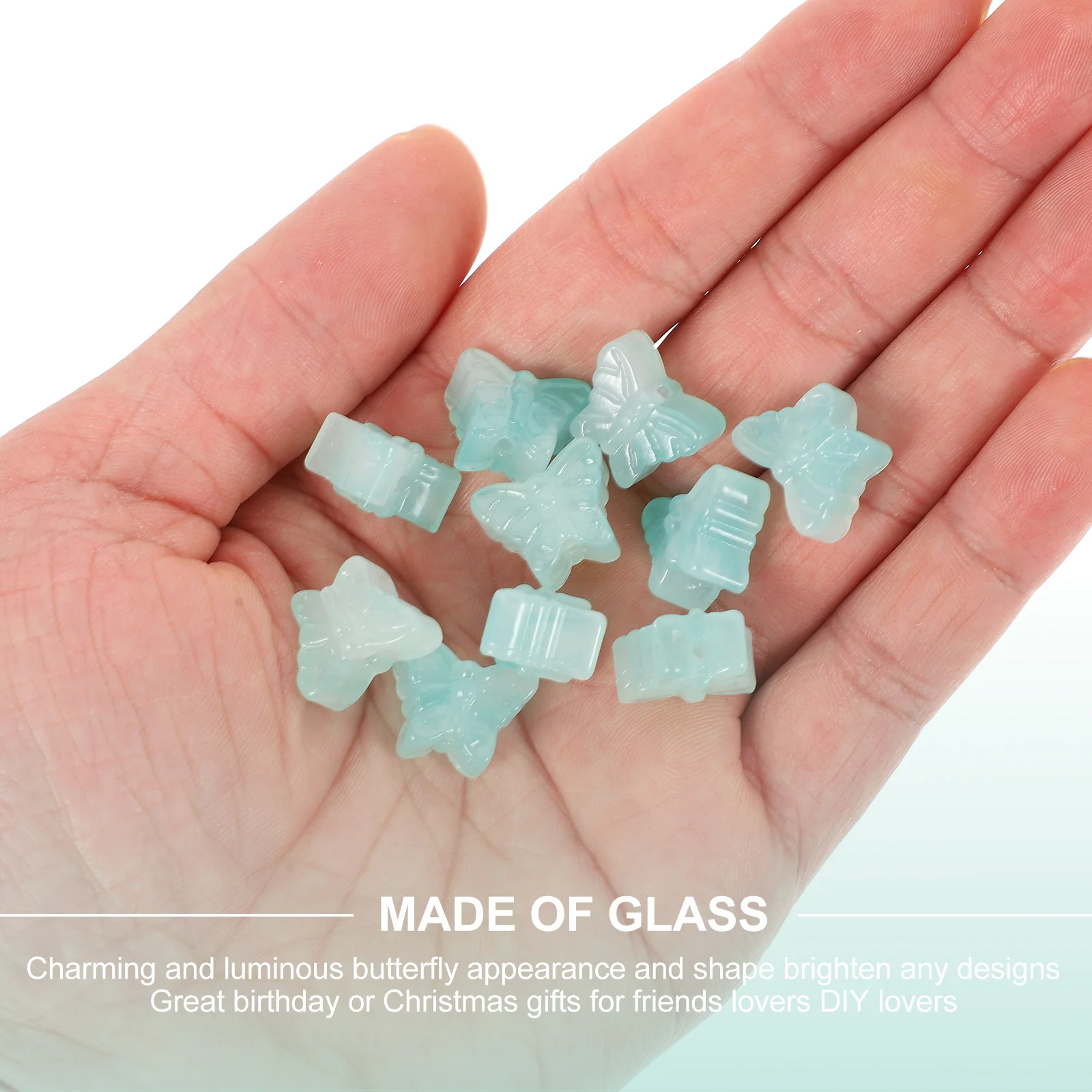 

10Pcs Radiant Glass Crystal Beads for DIY Earrings Necklaces Bracelets Craft Making Luminous Jewelry Findings Decor