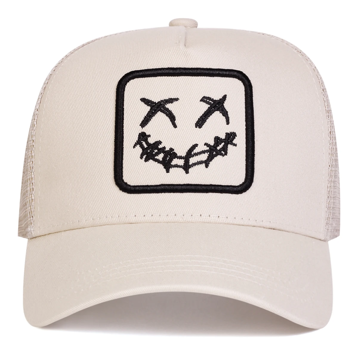 للجنسين XX الوجه المبتسم التطريز قبعات البيسبول صافي الربيع والصيف في الهواء الطلق قابل للتعديل قبعات عادية واقية من الشمس قبعة قبعة رياضية