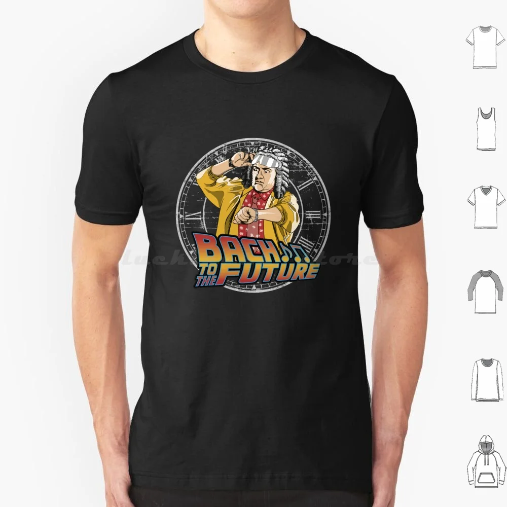 Bach To The Future T Shirt Cotton Men Women Diy Print Bach Future Music Classic Mashup Original Sci Fi Time Machine Germany