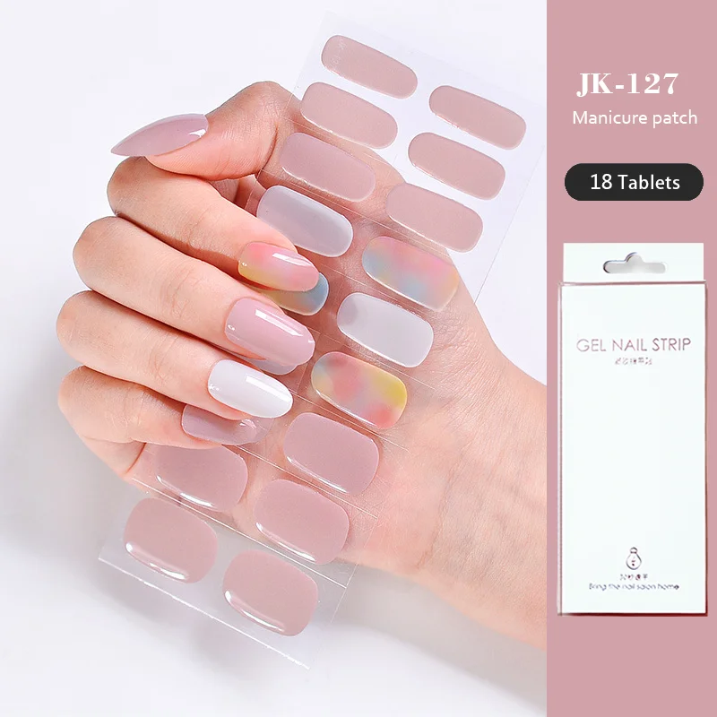 24 punte colla per olio fototerapia UV adesivi per unghie in Gel Semi-polimerizzato pasta per unghie Semi-cotta Set completo di lampada UV per Nail Art ghiacciata necessaria