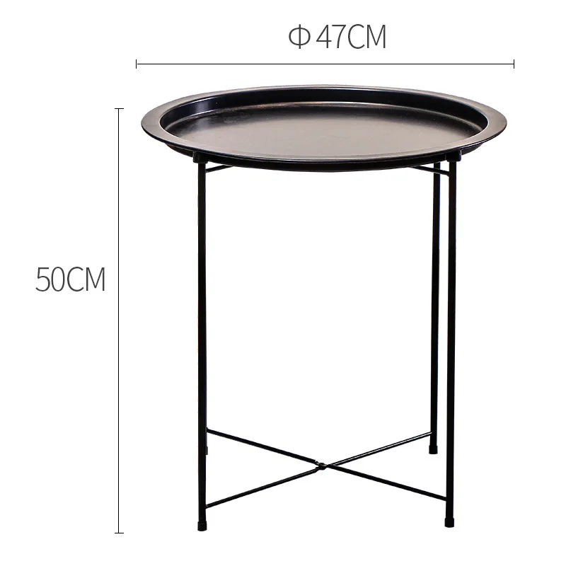 Marble sofa side table round small coffee table living room