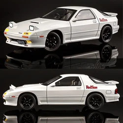 1:24 Mazda RX7 lega modello di auto sportiva Diecast metallo giocattolo auto da corsa modello di veicolo simulazione suono e collezione di luci regalo per bambini