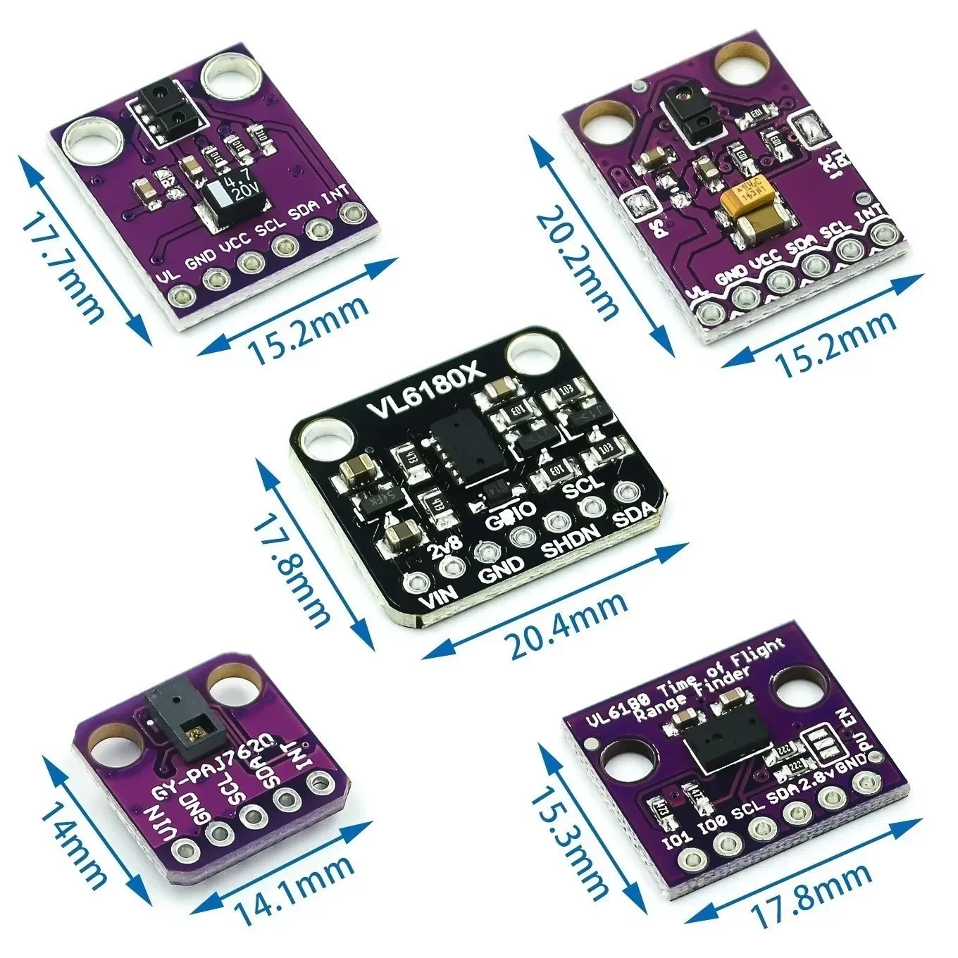 APDS-9930 APDS-9960 VL6180 VL6180X  Gesture recognition sensor PAJ7620U2 non-contact gesture sensor module optics for arduino