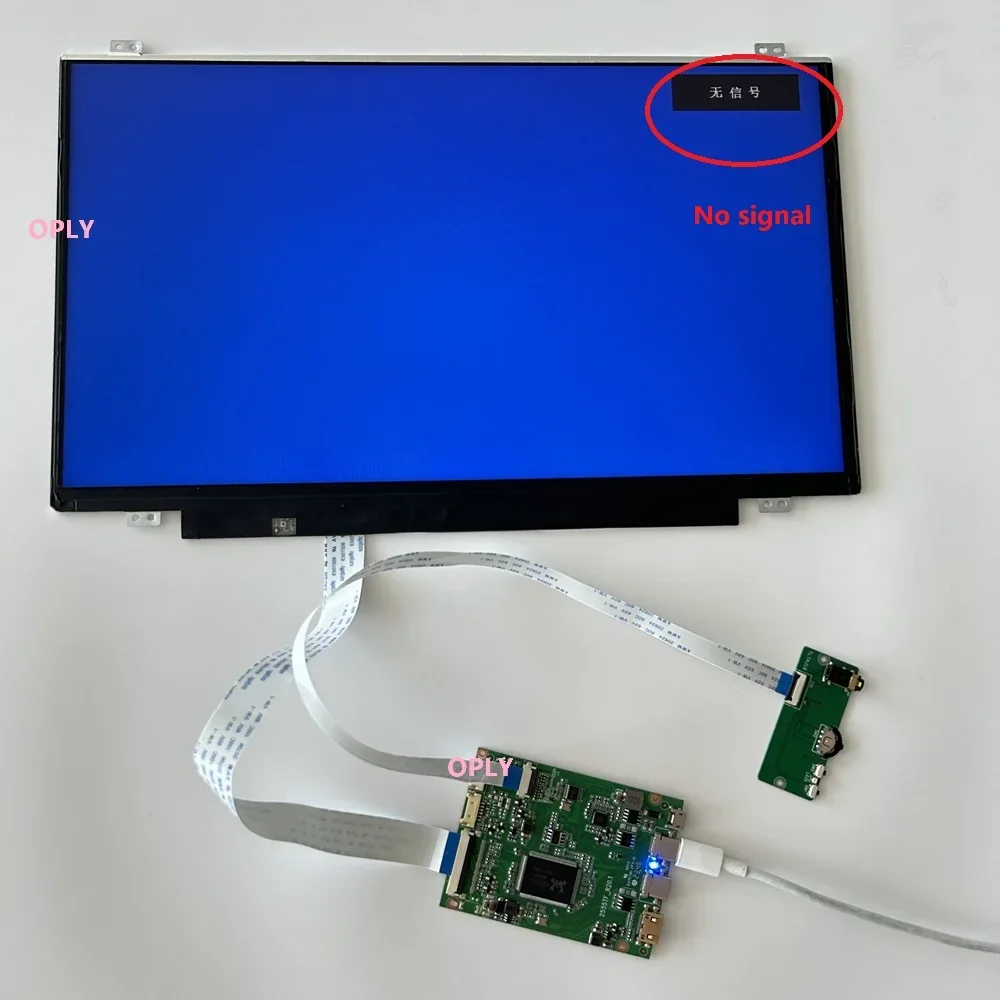 

Плата контроллера 2 Type-C mini HDMI-совместимая DIY + 14-дюймовый 1920X1080 14-дюймовый IPS EDP-экран для ПК PS X360 Ноутбук малиновый