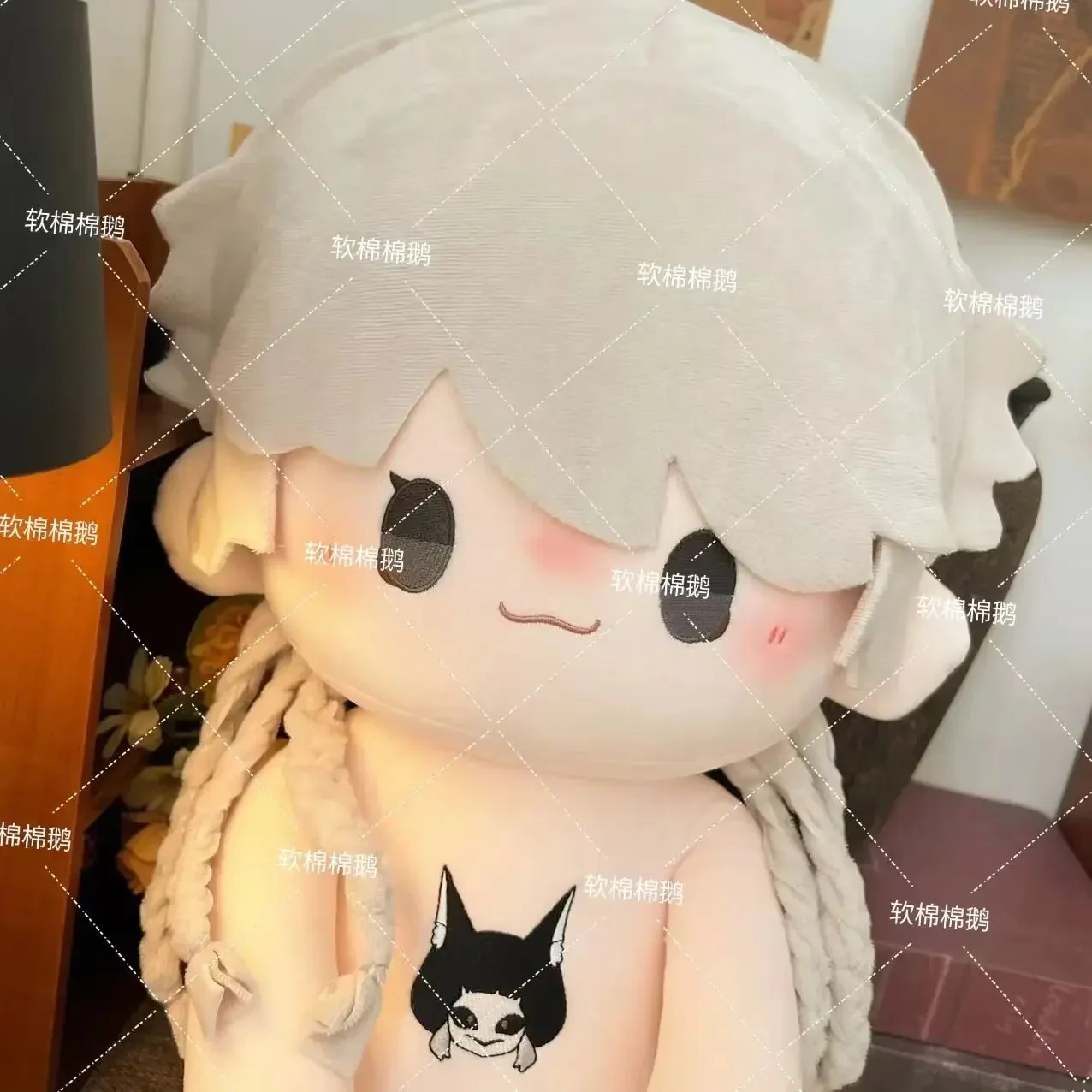 40CM Anime Identity V Ithaqua Adorable Plush Doll Body Dress Up Stuffed Toys Sitting Posture Figures Pillow Xmas Gift