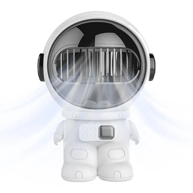 

Desk Fan Astronaut Shape Quiet Mini Personal Fan Handheld Portable Electric Bladeless Cooling Tool Personal For Desktop Bedroom