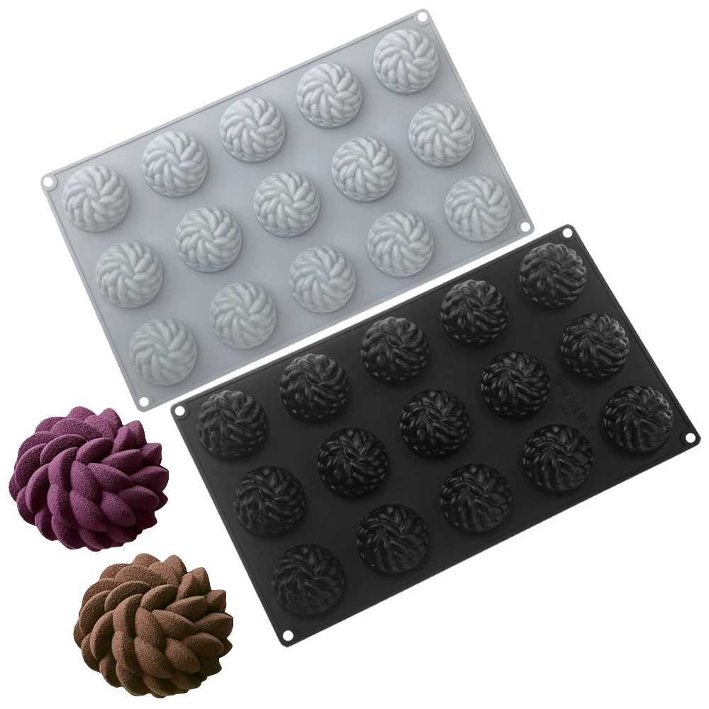 قالب سيليكون لكعكة سانت آن موس قالب حلوى الشوكولاتة على شكل زهرة قالب خبز المعجنات الفرنسية